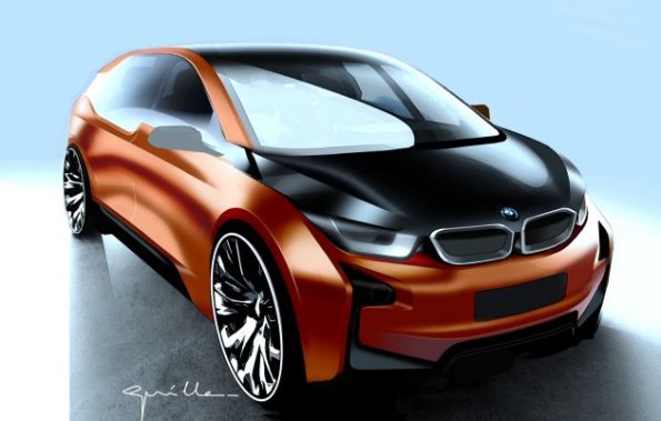 Die Frontpartie des BMW i3 Concept Coupé