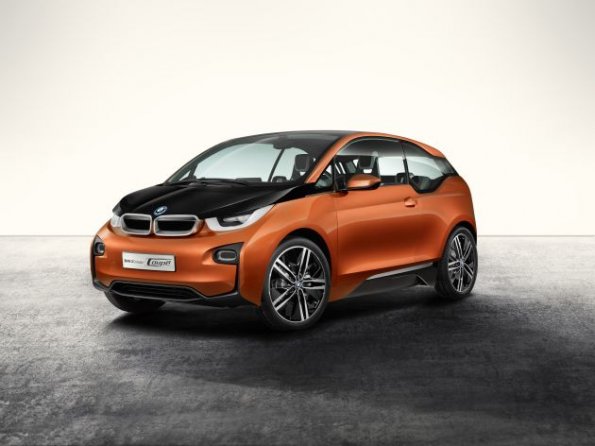 Front- und Seitenpartie des BMW i3 Concept Coupé