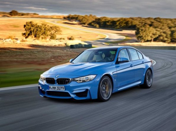 Front- und Seitenansicht des BMW M3