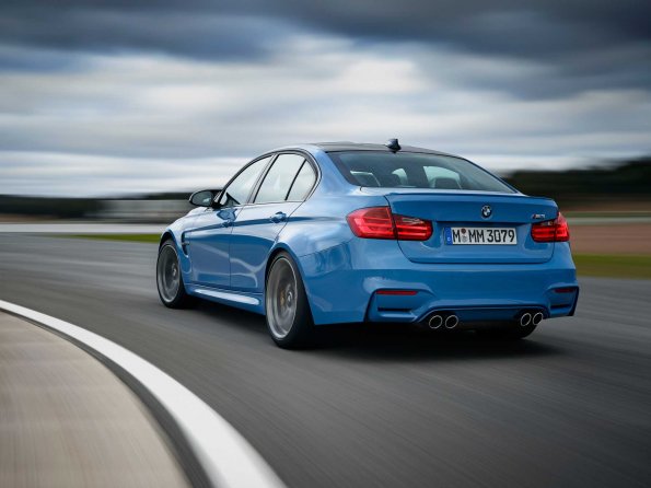 Die Heckpartie am BMW M3