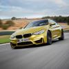 <p>Die Front- und Seitenansicht des BMW M4 Coupé</p>