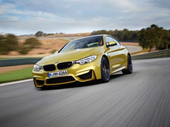 Die Front- und Seitenansicht des BMW M4 Coupé