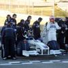 Tuesday, 20 January 2009 Valencia, Spain. The roll out of the BMW Sauber F1.09 BMW Sauber F1 Team driver Robert Kubica (POL) prepares to drive the new car. This image is copyright free for editorial use © BMW AG