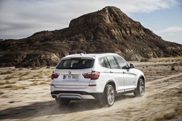 Die Heckpartie des BMW X3