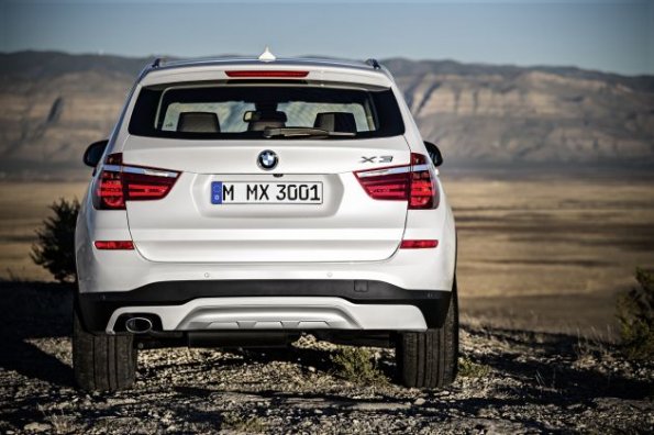 Das Heck des BMW X3