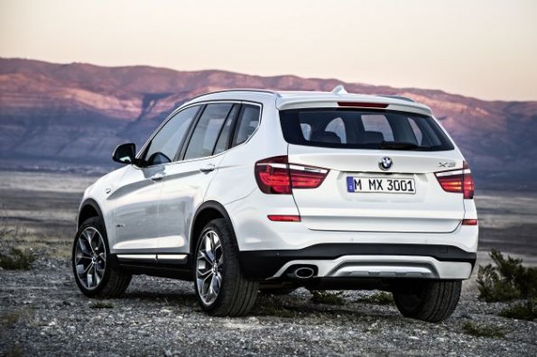 Die Heckpartie des BMW X3