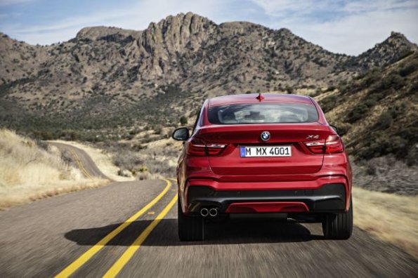 Die Heckansicht des BMW X4