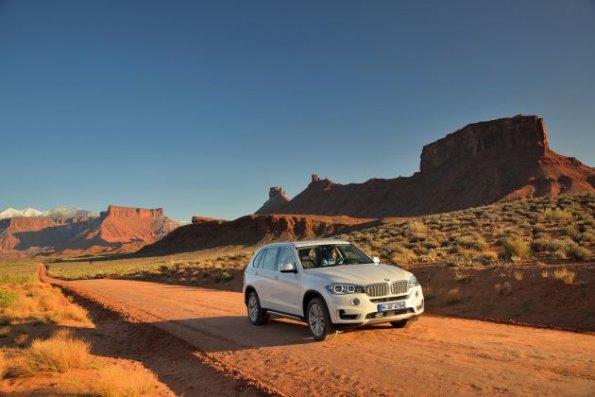 Fahraufnahme mit dem BMW X5