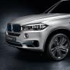 <p>Die Fahrzeugfront am BMW X5 Concept eDrive</p>