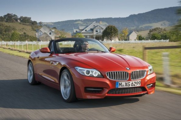 Außenaufnahme mit dem BMW Z4