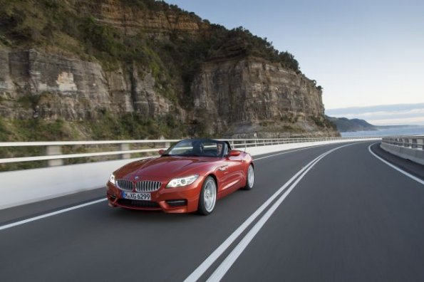 Fahraufnahme mit dem BMW Z4