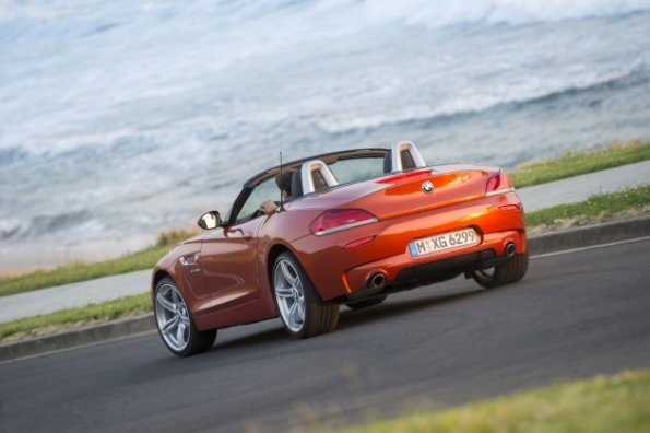 Heck- und Seitenpartie des BMW Z4