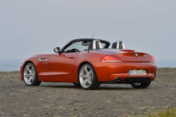 Die Seitenpartie des BMW Z4