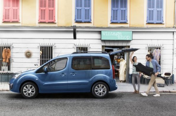 Seitenansicht mit dem Citroen Berlingo