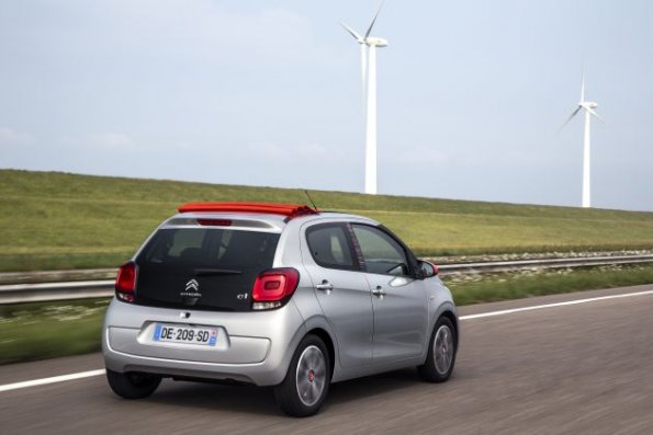 Die Heckpartie des Citroen C1 