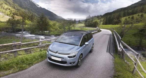 Fahraufnahme mit dem Citroen C4 Grand Picasso