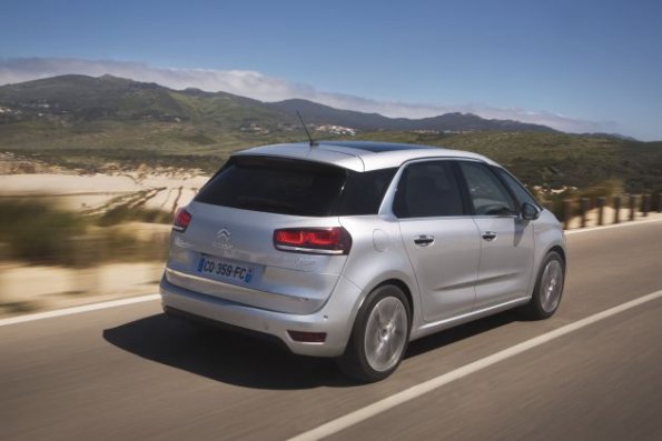 Die Heckpartie des Citroen C4 Grand Picasso