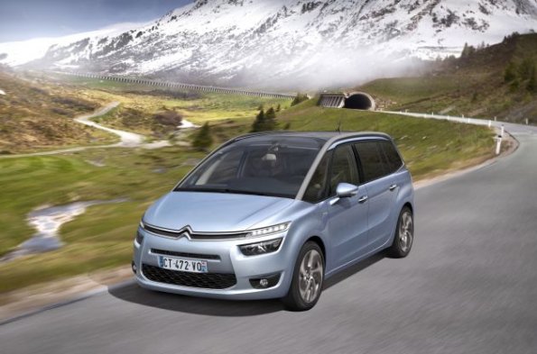 Die Frontpartie des Citroen C4 Grand Picasso