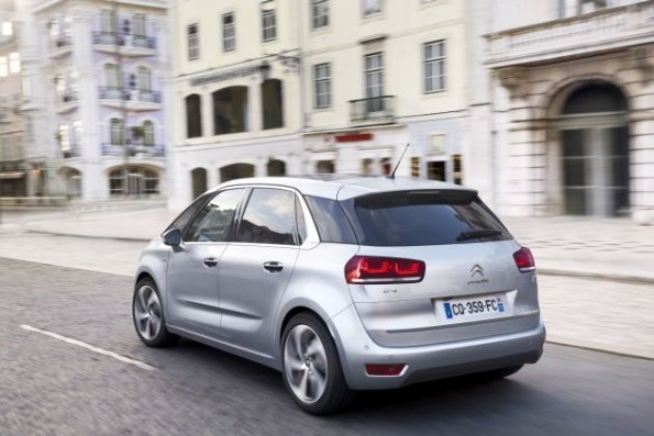 Die Heckpartie des Citroen C4 Picasso