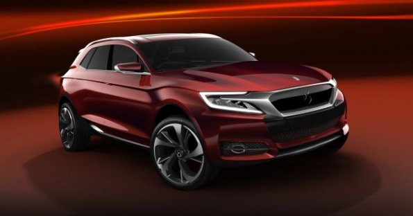 Die Seitenpartie des Citroen Concept Car DS Wild Rubis