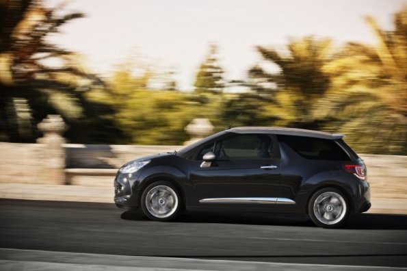 Die Silhouette des Citroen DS3 Cabriolet