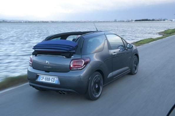 Die Heckpartie des Citroen DS3 Cabriolet