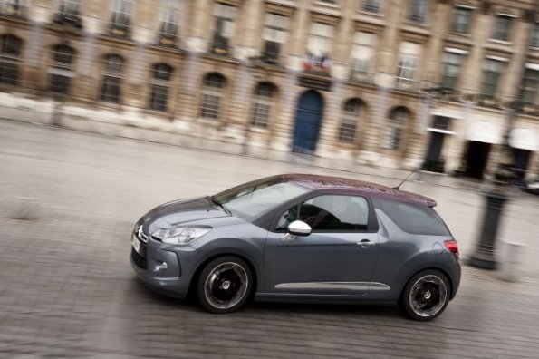 Seitenansicht des Citroen DS3