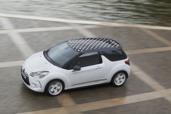 Der Citroen DS3 aus der Vogelperspektive