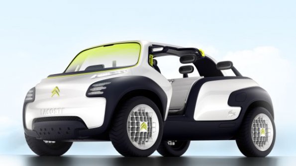 Der Citroen Lacoste Concept in der Front- und Seitenansicht