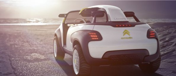 Heckansicht des Citroen Lacoste Concept