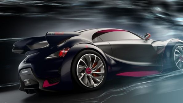 Seitenansicht des Concept-Cars Citroen Survolt