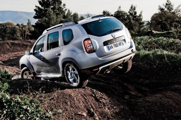 Heckansicht des Dacia Duster