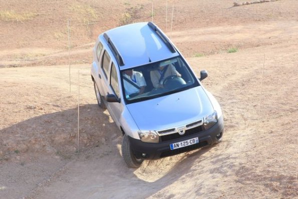 Ein Blick aus der Vogelperspektive auf den Dacia Duster