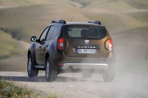 Heckansicht des Dacia Duster