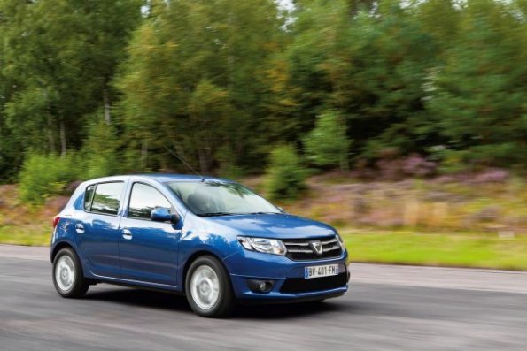 Fahraufnahme mit dem Dacia Sandero