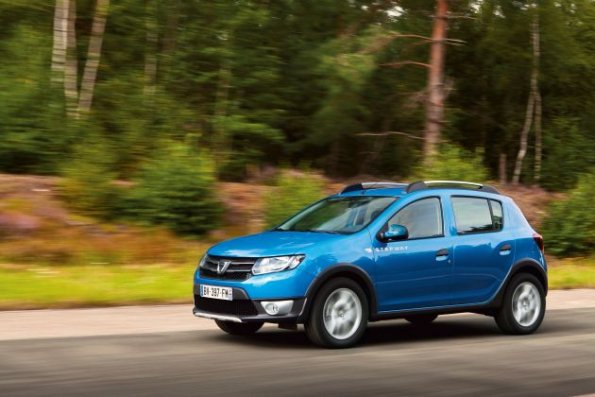 Fahraufnahme mit dem Dacia Sandero