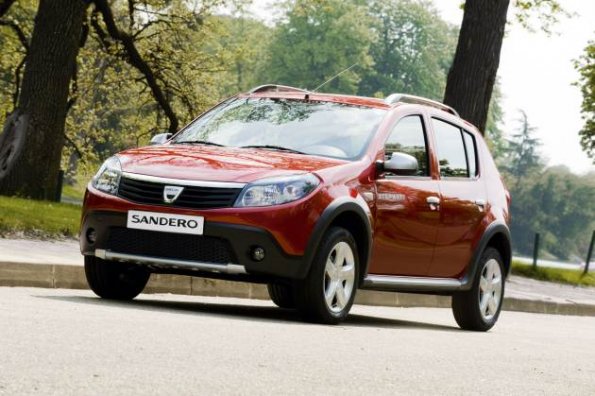 Frontansicht des Dacia Sandero Stepway