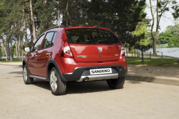 Heckansicht des Dacia Sandero Stepway