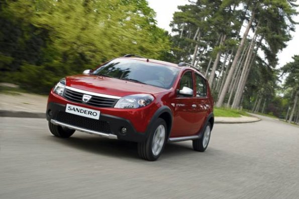 Frontansicht des Dacia Sandero Stepway