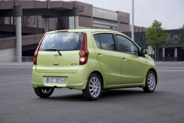 Die Heckpartie des Daihatsu Cuore