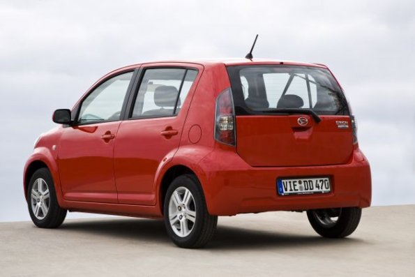 Die Heckpartie des Daihatsu Sirion