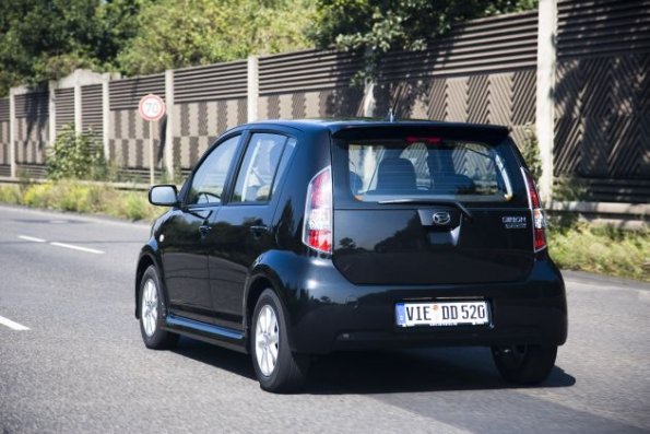 Die Heckpartie des Daihatsu Sirion