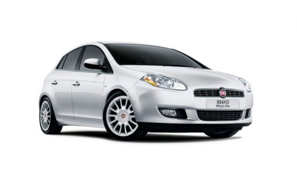 Fornt- und Seitenansicht des Fiat Bravo