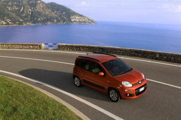 Außenaufnahme des Fiat Panda 2012