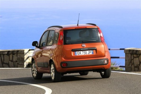 Das Heck des Fiat Panda 2012