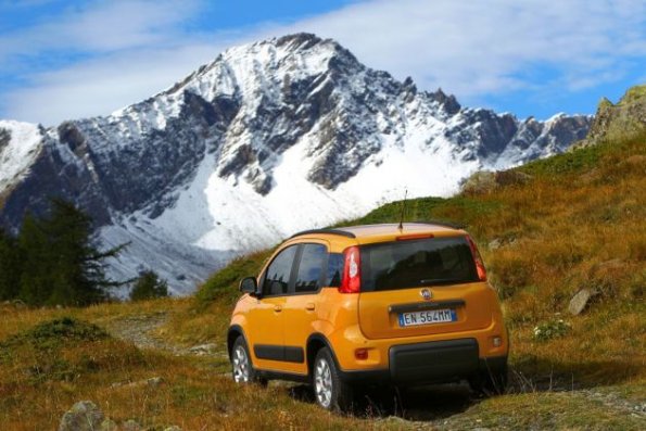 Außenaufnahme mit dem Fiat Panda Trekking