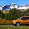 Eine Außenaufnahme des Fiat Panda Trekking