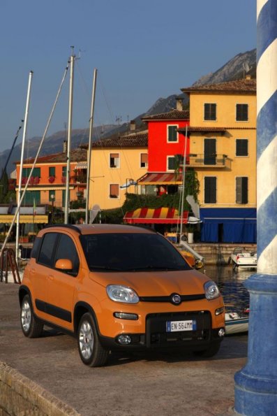 Außenaufnahme mit dem Fiat Panda Trekking