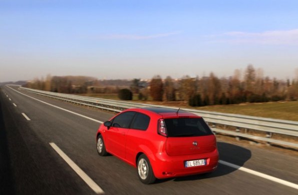 Fahraufnahme mit dem Fiat Punto 2012