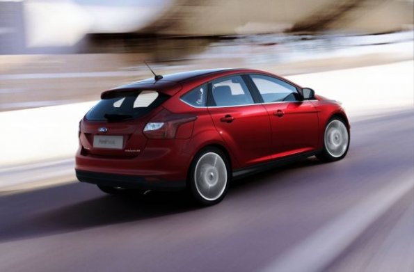 Heck- und Seite des Ford Focus